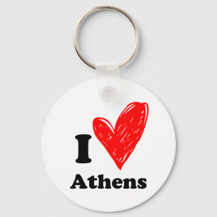 Porte-clés J'aime Athènes