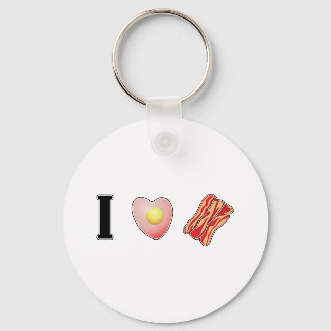 Porte-clés J'Aime Bacon ! (Recto)