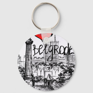 Porte-clés J'aime Belgrade