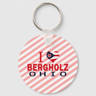 Porte-clés J'aime Bergholz, Ohio