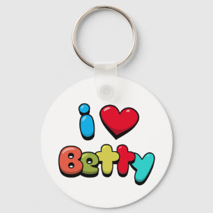 Porte-clés J'aime Betty