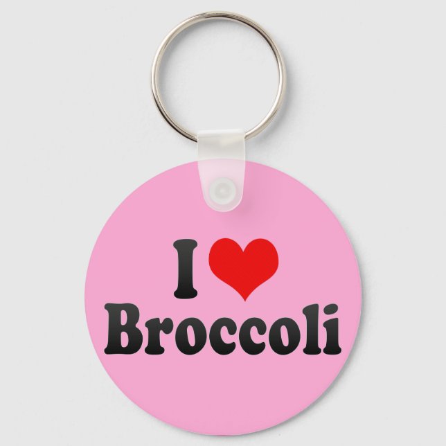 Porte-clés J'aime Brocoli (Recto)