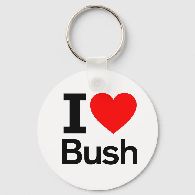 Porte-clés J'aime Bush (Recto)