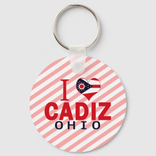 Porte-clés J'aime Cadix, Ohio
