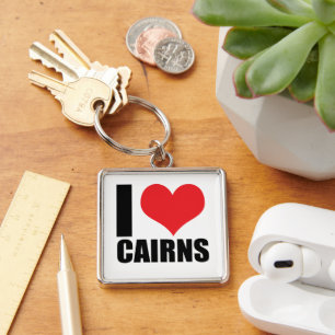 Porte-clés J'aime Cairns