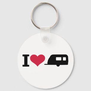 Porte-clés J'aime camper - caravane