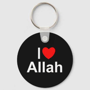 Porte-clés J'aime (coeur) Allah