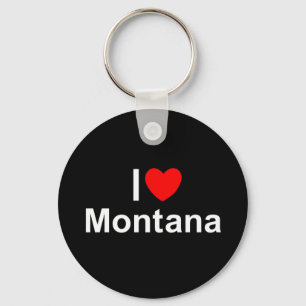 Porte-clés J'aime (coeur) le Montana
