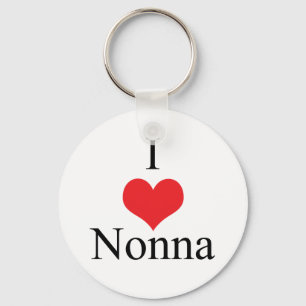 Porte-clés J'aime (coeur) Nonna