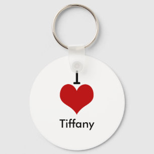Porte-clés J'aime (coeur) Tiffany