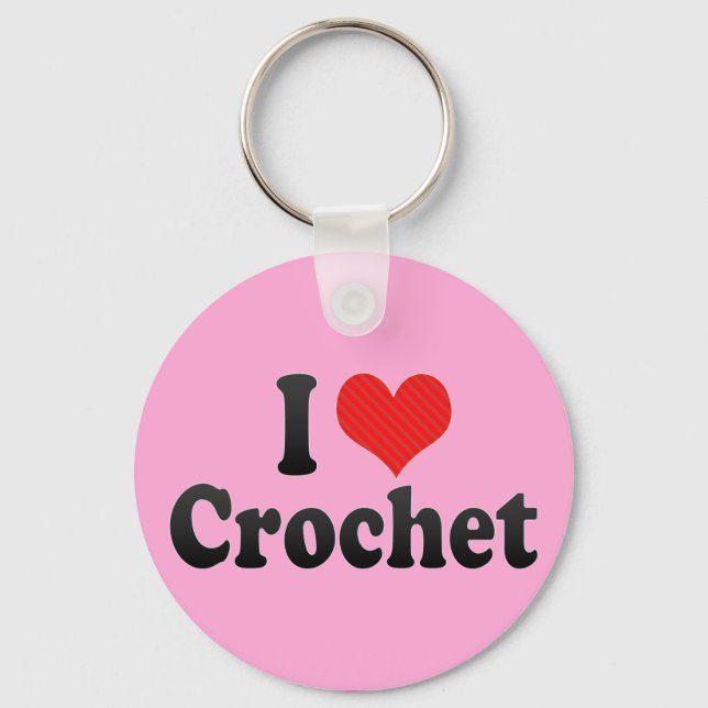 Porte-clés J'aime Crochet (Recto)