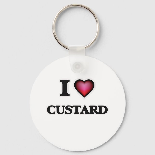 Porte-clés J'aime Custard (Recto)