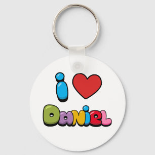 Porte-clés J'aime Daniel