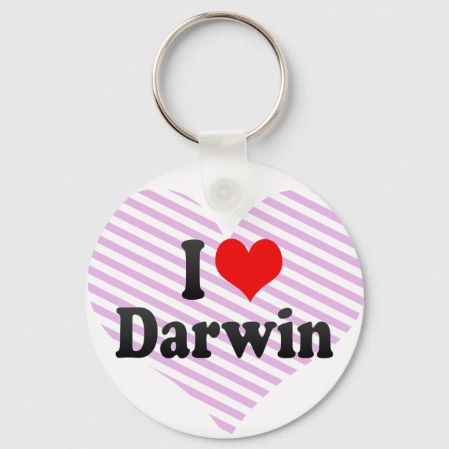 Porte-clés J'aime Darwin (Recto)