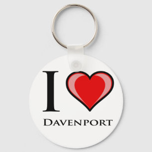 Porte-clés J'aime Davenport