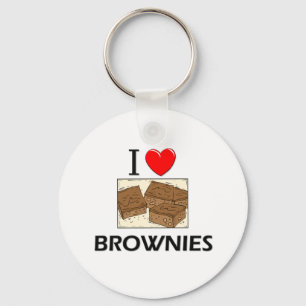 Porte-clés J'aime des "brownie"