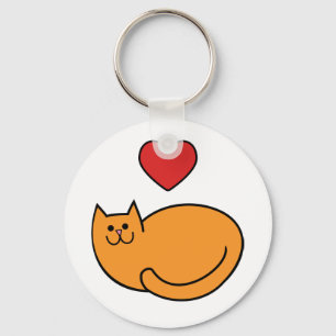 Porte-clés J'aime des chats