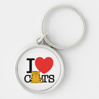 Porte-clés J'aime des chats