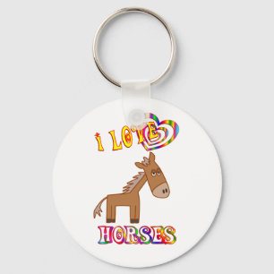 PORTE-CLÉS J'AIME DES CHEVAUX