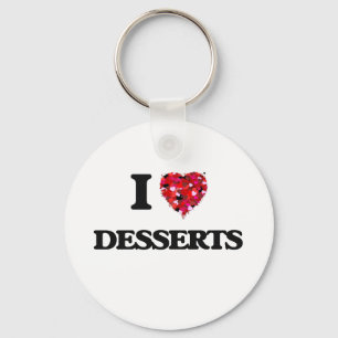 Porte-clés J'aime des desserts