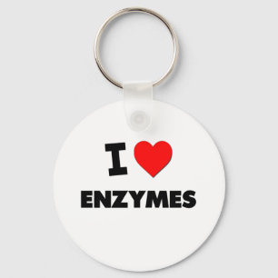Porte-clés J'aime des enzymes
