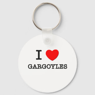 Porte-clés J'aime des gargouilles