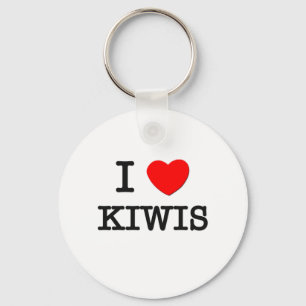 Porte-clés J'aime des kiwis