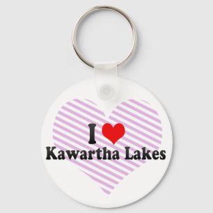 Porte-clés J'aime des lacs Kawartha, Canada