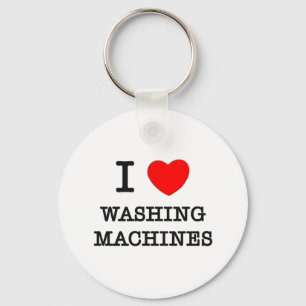Porte-clés J'aime des machines à laver