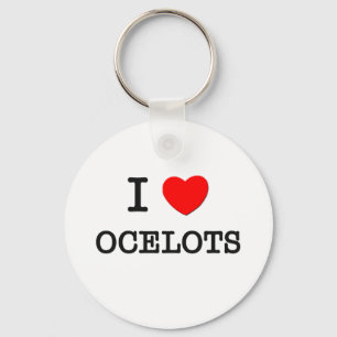 Porte-clés J'aime des OCELOTS