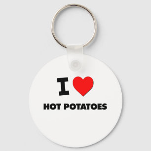 Porte-clés J'aime des patates chaudes