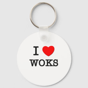 Porte-clés J'aime des wok