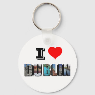 Porte-clés J'aime Dublin Irlande 3D Photo de voyage