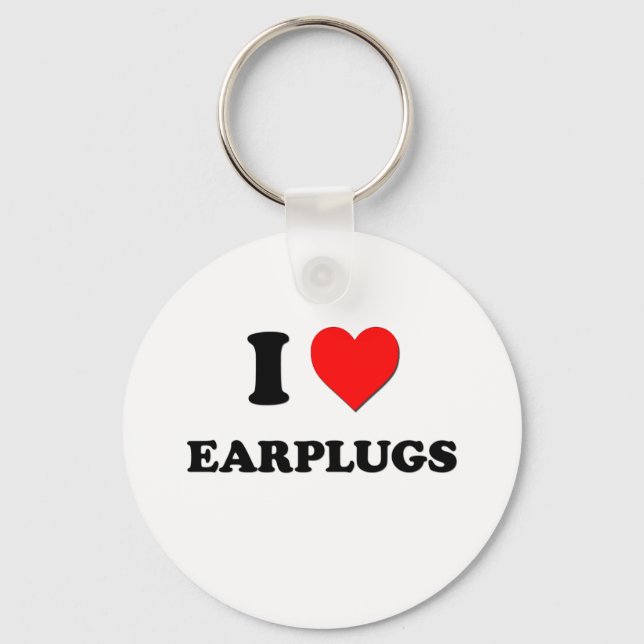 Porte-clés J'aime Earplugs (Recto)