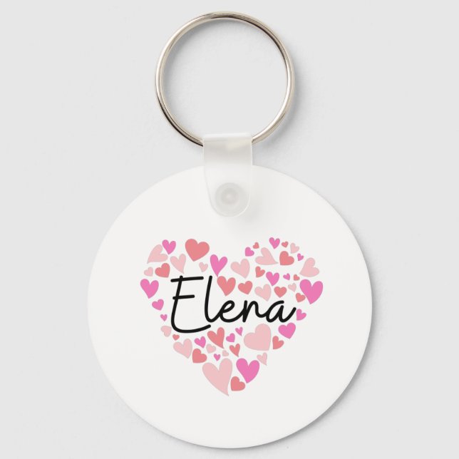 Porte-clés J'aime Elena (Recto)