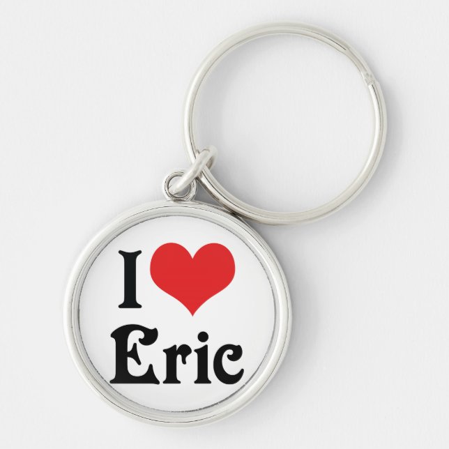 Porte-clés J'aime Eric (Devant)