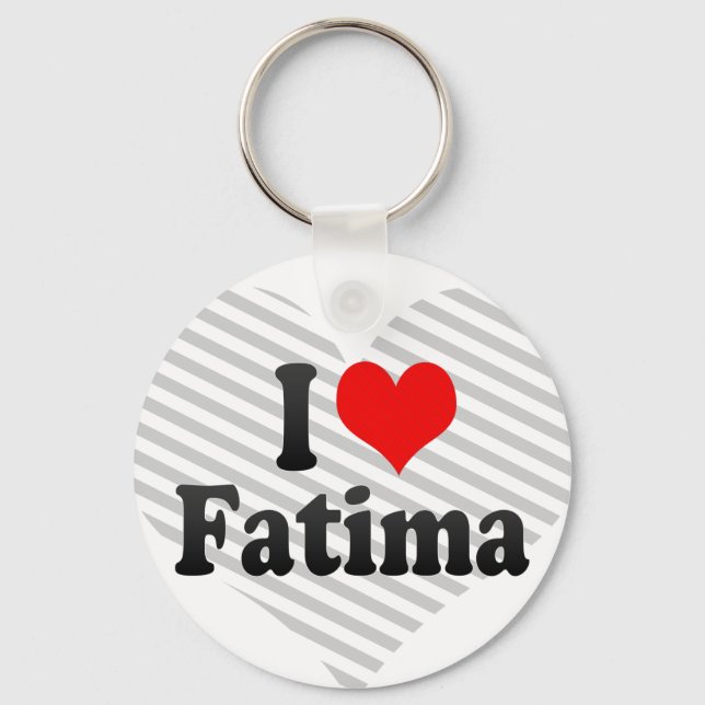 Porte-clés J'aime Fatima (Recto)