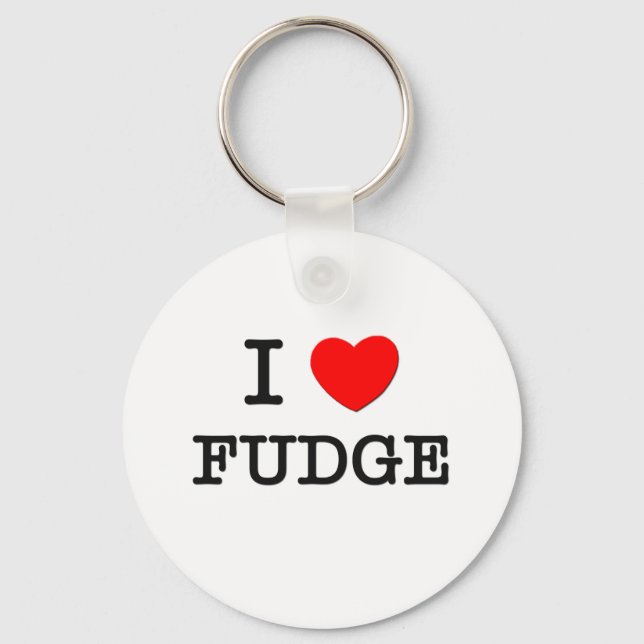 Porte-clés J'aime Fudge (Recto)