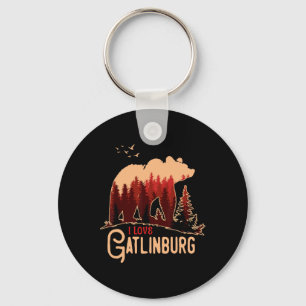 Porte-clés J'aime Gatlinburg Tennessee 