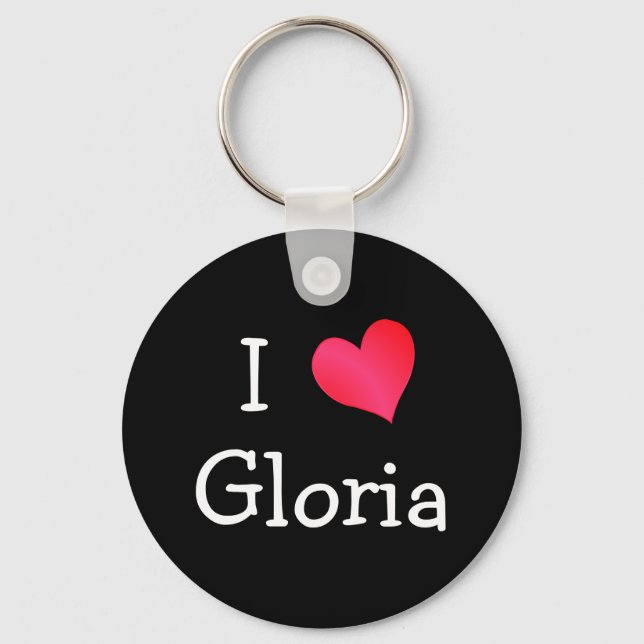 Porte-clés J'aime Gloria (Recto)