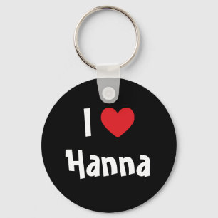 Porte-clés J'aime Hanna
