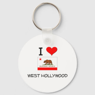 Porte-clés J'aime HOLLYWOOD OCCIDENTAL la Californie