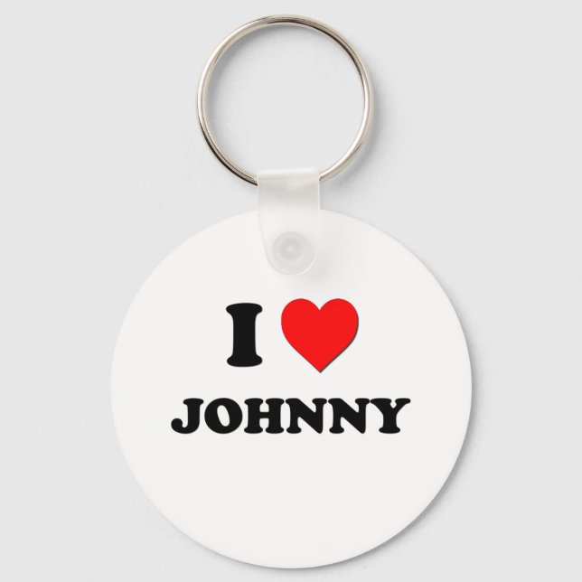 Porte-clés J'aime Johnny (Recto)