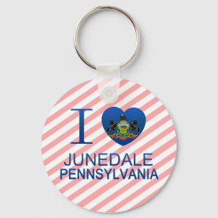 Porte-clés J'aime Junedale, PA