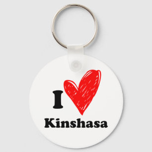 Porte-clés J'aime Kinshasa