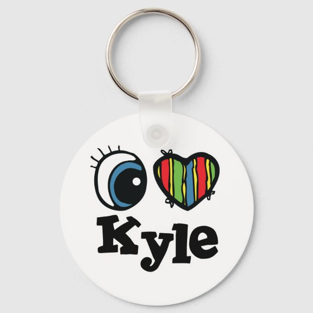 Porte-clés J'aime Kyle (Recto)