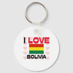 Porte-clés J'aime la Bolivie