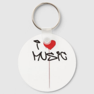 Porte-clés J'aime la musique