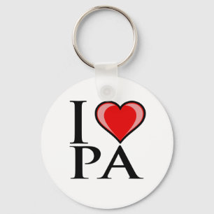 Porte-clés J'aime la PA - Pennsylvanie