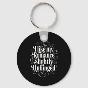 Porte-clés J'aime la romance légèrement déjantée amoureuse de